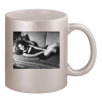 Elizabeth Hurley 11oz Metallic Silver Mug