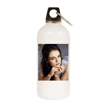 Elizabeth Hurley White Water Bottle With Carabiner