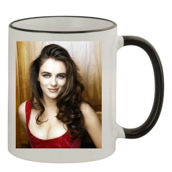 Elizabeth Hurley 11oz Colored Rim & Handle Mug