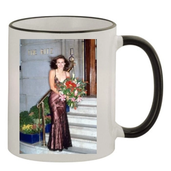 Elizabeth Hurley 11oz Colored Rim & Handle Mug