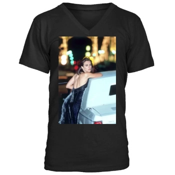 Elizabeth Hurley Men's V-Neck T-Shirt