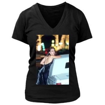 Elizabeth Hurley Women's Deep V-Neck TShirt