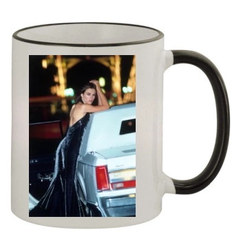 Elizabeth Hurley 11oz Colored Rim & Handle Mug