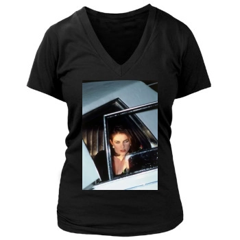 Elizabeth Hurley Women's Deep V-Neck TShirt