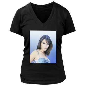 Elizabeth Hurley Women's Deep V-Neck TShirt