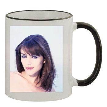 Elizabeth Hurley 11oz Colored Rim & Handle Mug