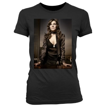 Elizabeth Hurley Women's Junior Cut Crewneck T-Shirt