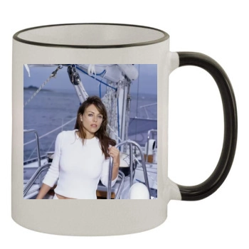 Elizabeth Hurley 11oz Colored Rim & Handle Mug