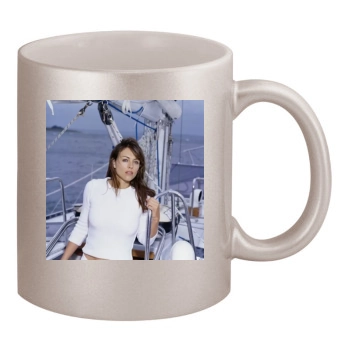 Elizabeth Hurley 11oz Metallic Silver Mug