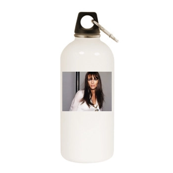 Elizabeth Hurley White Water Bottle With Carabiner