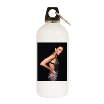 Elizabeth Hurley White Water Bottle With Carabiner