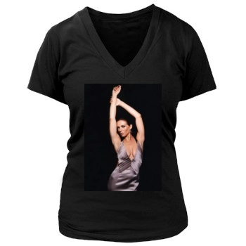 Elizabeth Hurley Women's Deep V-Neck TShirt