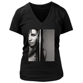 Elizabeth Hurley Women's Deep V-Neck TShirt