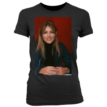 Elizabeth Hurley Women's Junior Cut Crewneck T-Shirt