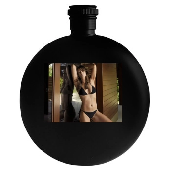 Elizabeth Hurley Round Flask