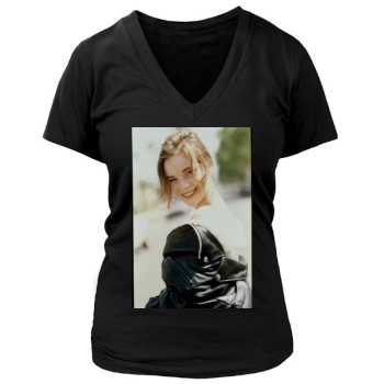 Gabrielle Anwar Women's Deep V-Neck TShirt