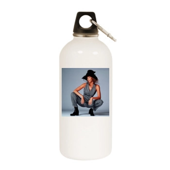 Elle MacPherson White Water Bottle With Carabiner