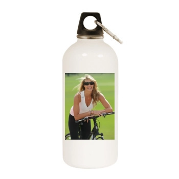 Elle MacPherson White Water Bottle With Carabiner