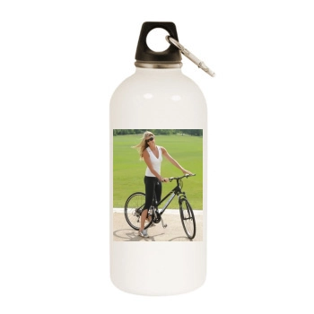 Elle MacPherson White Water Bottle With Carabiner