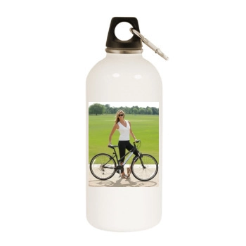 Elle MacPherson White Water Bottle With Carabiner