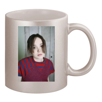 Ellen Page 11oz Metallic Silver Mug