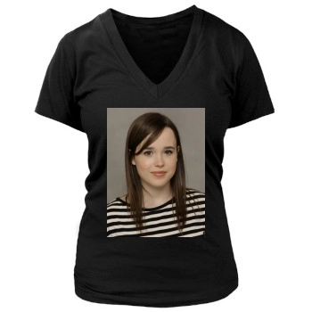 Ellen Page Women's Deep V-Neck TShirt