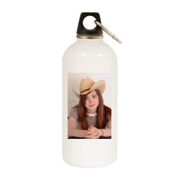 Ellen Page White Water Bottle With Carabiner