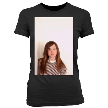 Ellen Page Women's Junior Cut Crewneck T-Shirt