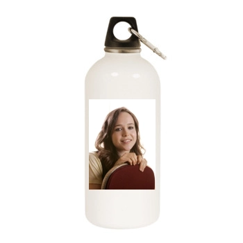 Ellen Page White Water Bottle With Carabiner