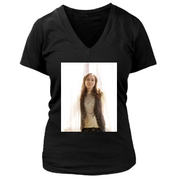 Ellen Page Women's Deep V-Neck TShirt