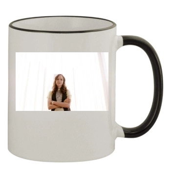 Ellen Page 11oz Colored Rim & Handle Mug