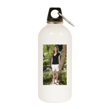 Ellen Pompeo White Water Bottle With Carabiner