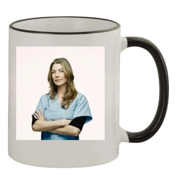 Ellen Pompeo 11oz Colored Rim & Handle Mug