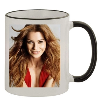 Ellen Pompeo 11oz Colored Rim & Handle Mug