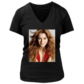 Ellen Pompeo Women's Deep V-Neck TShirt