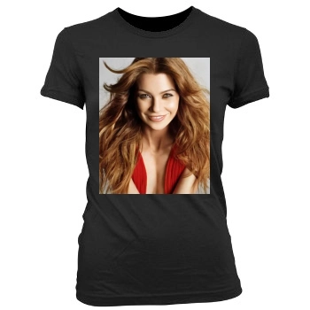 Ellen Pompeo Women's Junior Cut Crewneck T-Shirt