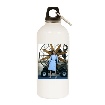 Ellen Pompeo White Water Bottle With Carabiner