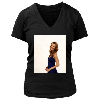 Ellen Pompeo Women's Deep V-Neck TShirt