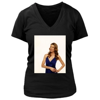 Ellen Pompeo Women's Deep V-Neck TShirt