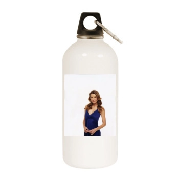 Ellen Pompeo White Water Bottle With Carabiner