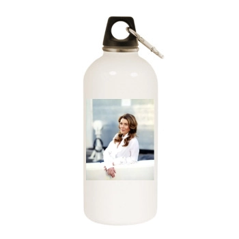 Ellen Pompeo White Water Bottle With Carabiner