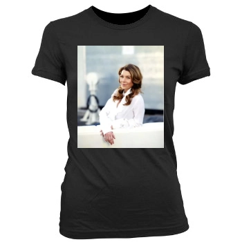 Ellen Pompeo Women's Junior Cut Crewneck T-Shirt