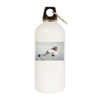 Ellie Goulding White Water Bottle With Carabiner