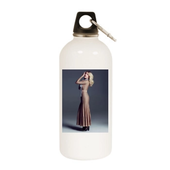 Ellie Goulding White Water Bottle With Carabiner