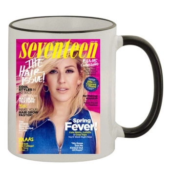 Ellie Goulding 11oz Colored Rim & Handle Mug