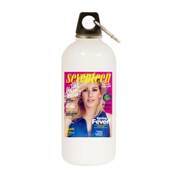 Ellie Goulding White Water Bottle With Carabiner