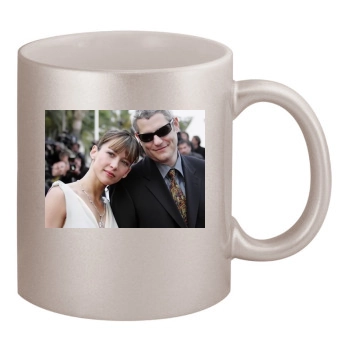 Sophie Marceau 11oz Metallic Silver Mug