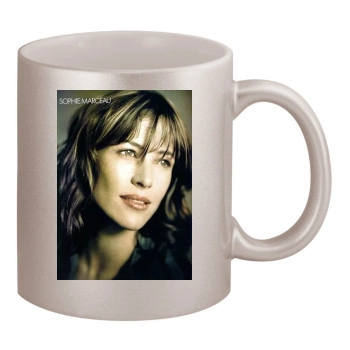 Sophie Marceau 11oz Metallic Silver Mug