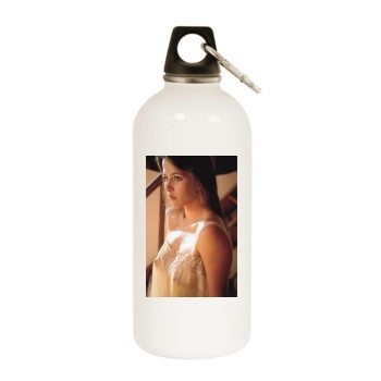 Sophie Marceau White Water Bottle With Carabiner