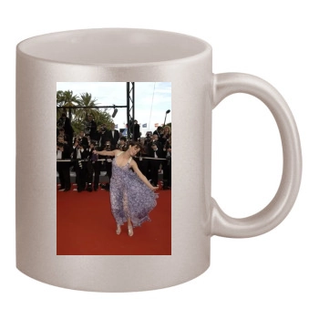 Sophie Marceau 11oz Metallic Silver Mug